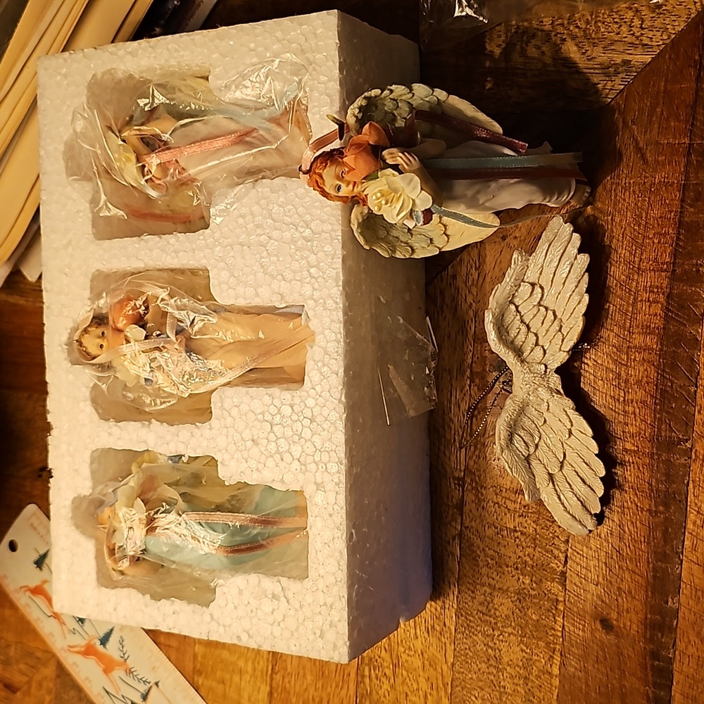 Blossoming Spirits Christmas around the world House of Lloyd angel ornaments